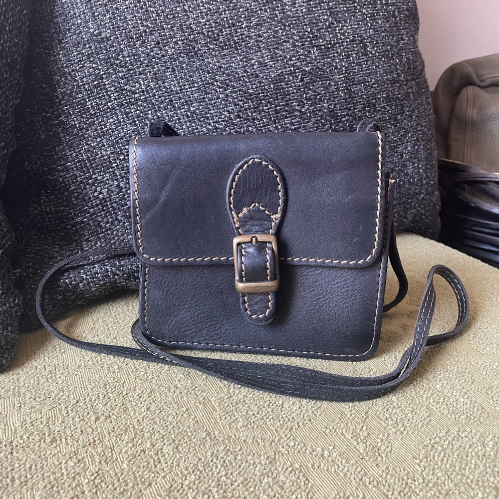 SR Genuine Leather Mini Crossbody Bag Made in Canada